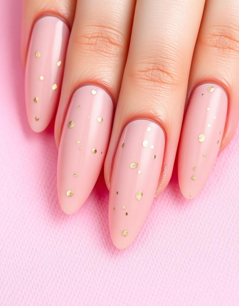 Diseño nude con detalles dorados